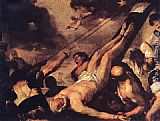 Luca Giordano Canvas Paintings - Crucifixion of St. Peter